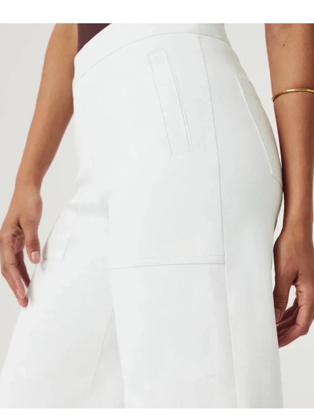 SPANX White Cropped Wide-Leg Pants XLT XL Tall
